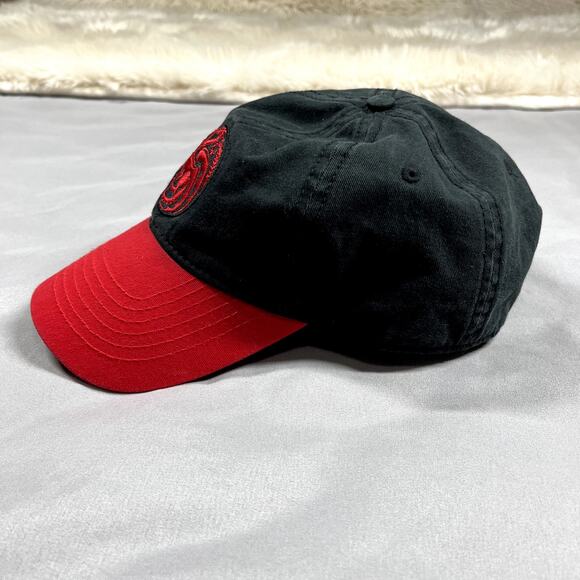 Game of Thrones HBO Baseball Cap Black Red House of Dragons Sigil GOT Adjustable - Picture 4 of 8